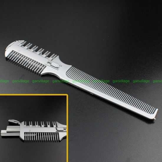 Salon Hair Razor Comb Cut Scissor Hairdressing Punk Emo +12 Blades /w 