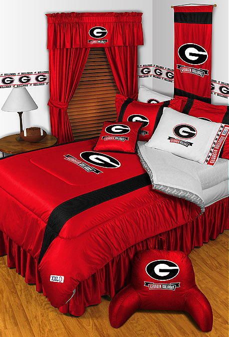 GEORGIA BULLDOGS TWIN Comforter & Sheet Set Bedding NEW  