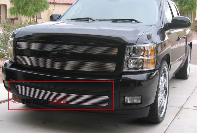   Silverado 1500 Lower Bumper Aluminum Billet Grille Grill Insert  