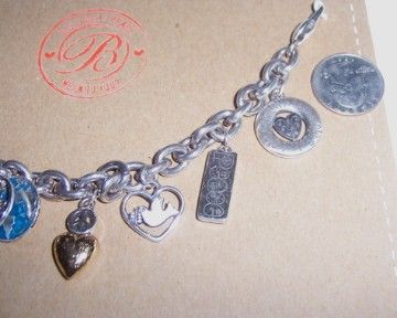 Brighton Rare 2007 Peace Charm Bracelet New Retired Limited Edition 