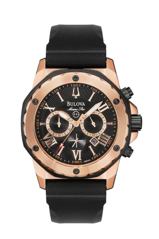 Bulova Mans Marine Star Chronograph Calendar Watch  