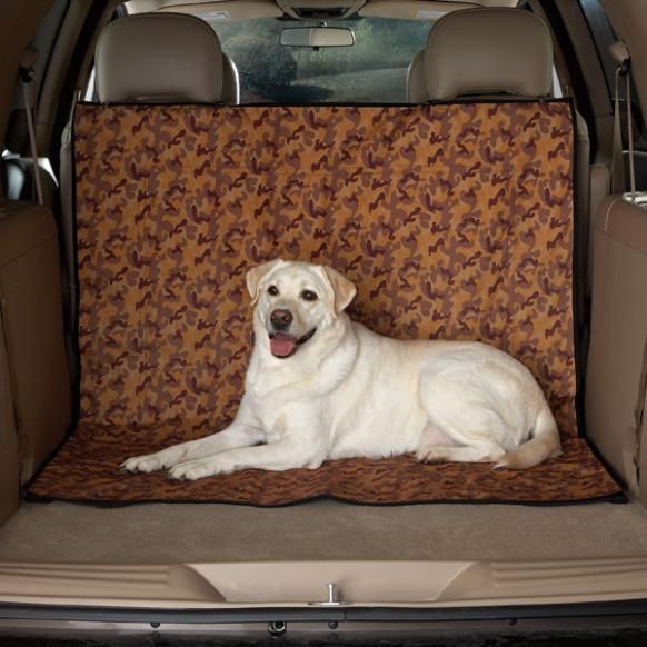 Camo Cargo Cover   Rust Camo Dog Car Seat Cover