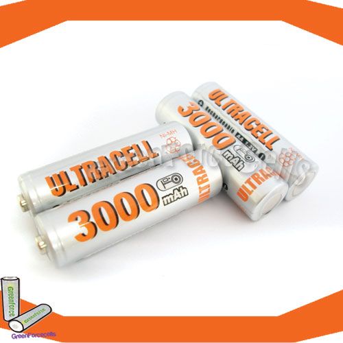 AA 3000mAh Ni MH rechargeable battery Ultracell RC1  