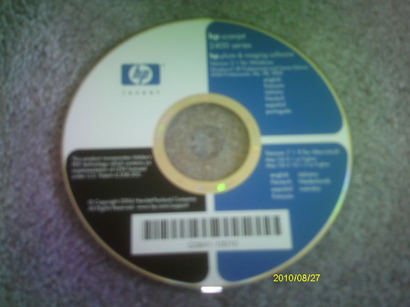 new HP PHOTOSMART SCANJET 2400 PRINTER CD ROM GENUINE DRIVERS  