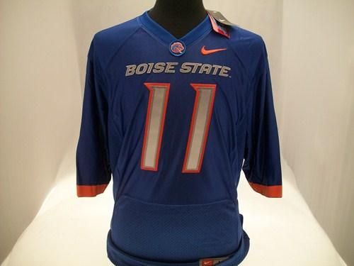 NIKE NCAA BOISE STATE BRONCOS KELLEN MOORE #11 SEWN FOOTBALL JERSEY LG 