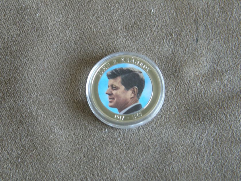 JFK Colorized Coin American Mint  