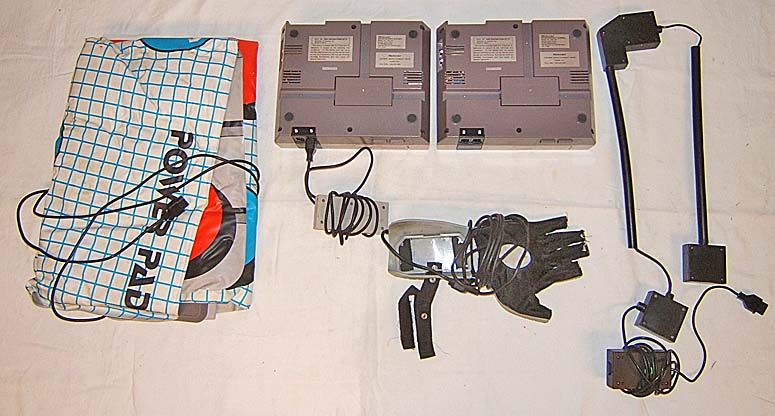 Nintendo NES game console power glove pad parts AS IS NR lot  