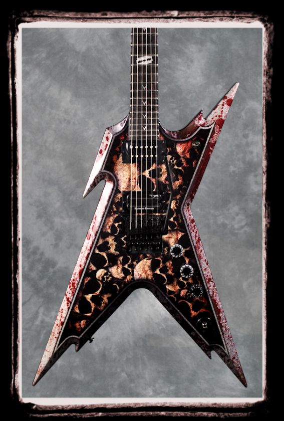   warranty dean dimebag razorback skulls electric guitar free ship usa