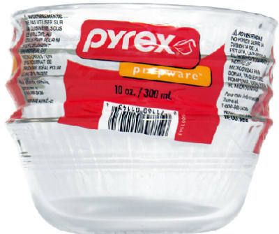 PYREX Dessert Custard Cups 10oz. Glass 4pack  