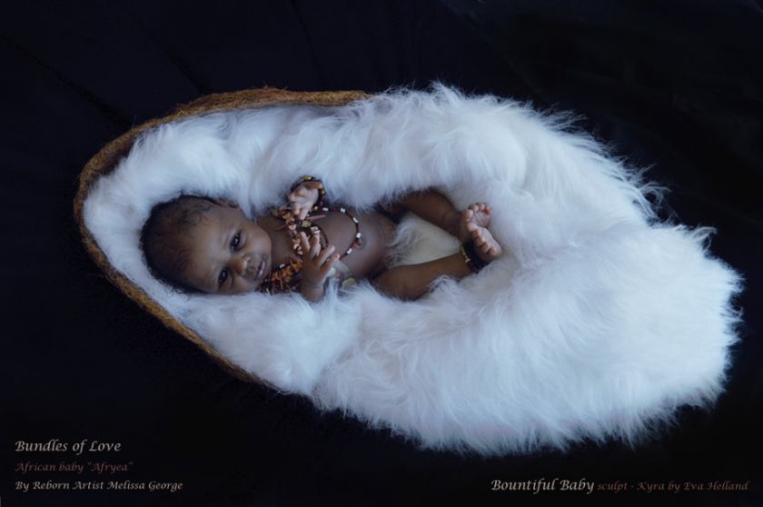 BIRACIAL Reborn DOLL Vinyl Kit KYRA by Eva Helland in Quality ETHNIC 