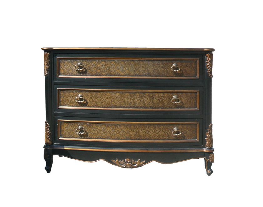 Elegant Mid Size Cabinet With Three Large Drawers Storage w480