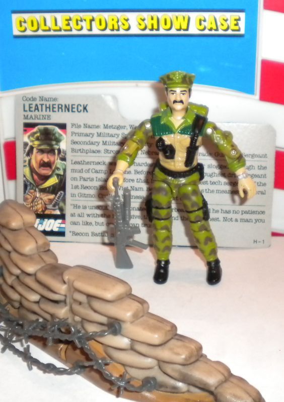 GI JOE ~ LEATHERNECK MARINE ~complete W/file card ~  