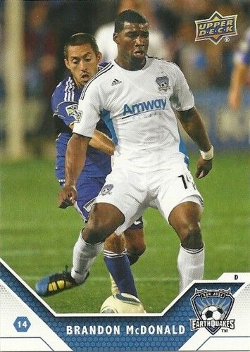 141 BRANDON McDONALD 2011 Upper Deck Soccer EARTHQUAKE  