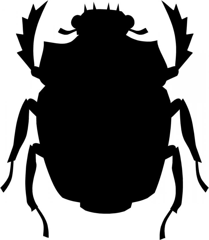 Egyptian Scarab Beetle Decal 3.75x3.25 choose color vinyl sticker 