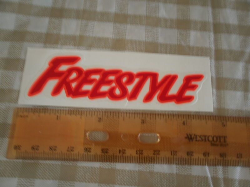 FREESTYLE STICKER 4A MID OLD SCHOOL BMX BIKE +8more  