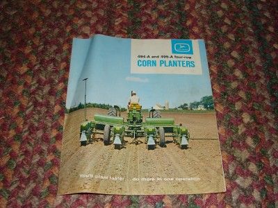 Vintage John Deere Four Row Corn Planters Catalog  