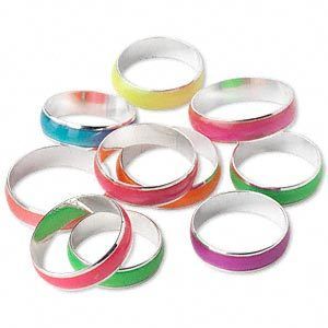 New Wholesale Lot Glow In The Dark Rings Jewelry 10 pcs  