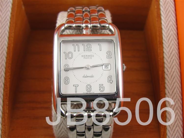 AUTH Hermes CAPE COD GM Auto Watch  