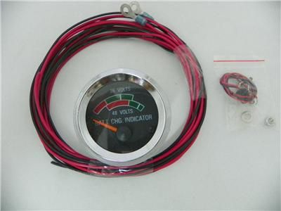 GOLF CART 36/48 VOLT BATTERY METER & WIRE KIT, CLUB CAR,EZ GO YAMAHA 