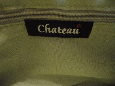 CHATEAU HANDBAG PURSE GREEN SMALL CUTE SASSY NICE #13  