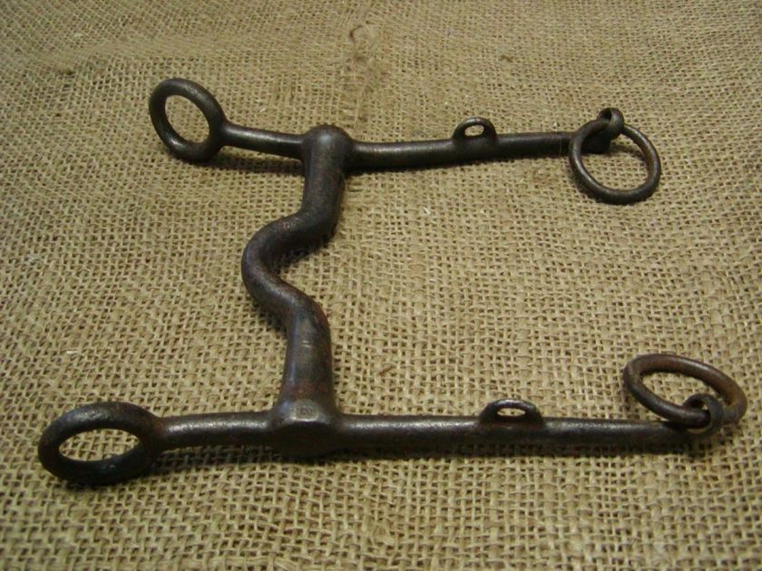 Vintage US Iron Horse Harness Bit Antique Rare Design Wagon Western 