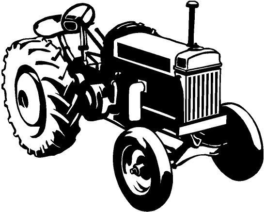 Farm Tractor Vinyl Decal Car Truck Window Sticker  