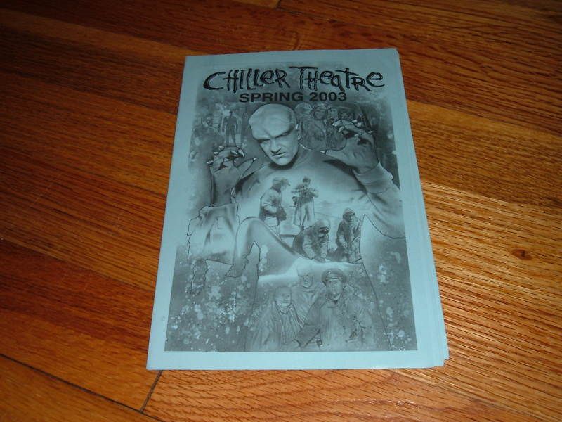 CHILLER THEATRE 2003 HORROR MOVIE CONVENTION PROGRAM  