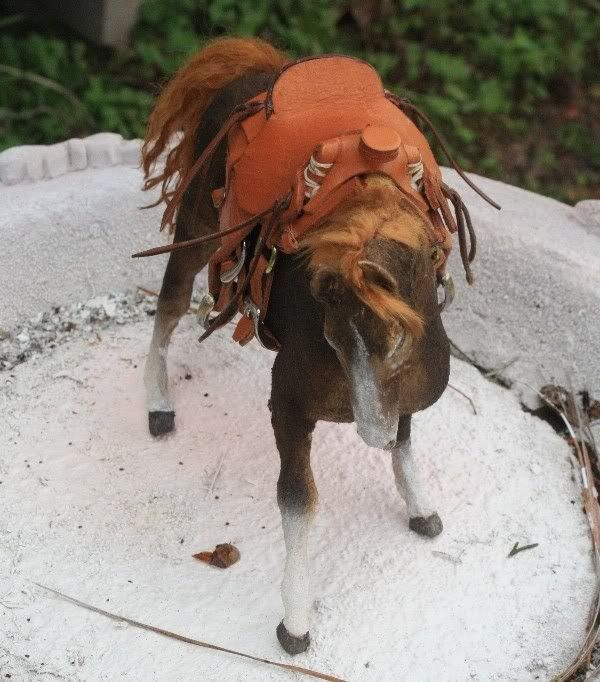 Miniature Dollhouse warmblood Horse Classic handsculpted OOAK 112 