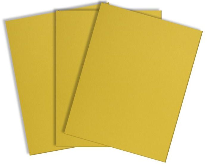 25 Pack Metallic Gold Cardstock Medium Weight 11 x 17  