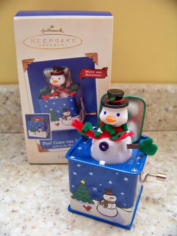Hallmark 2003 Pop Goes the Snowman Jack in Box Memories  