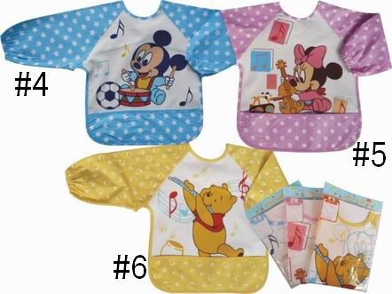 1p New Baby Toddler Waterproof Bibs Smock For Eat Play  