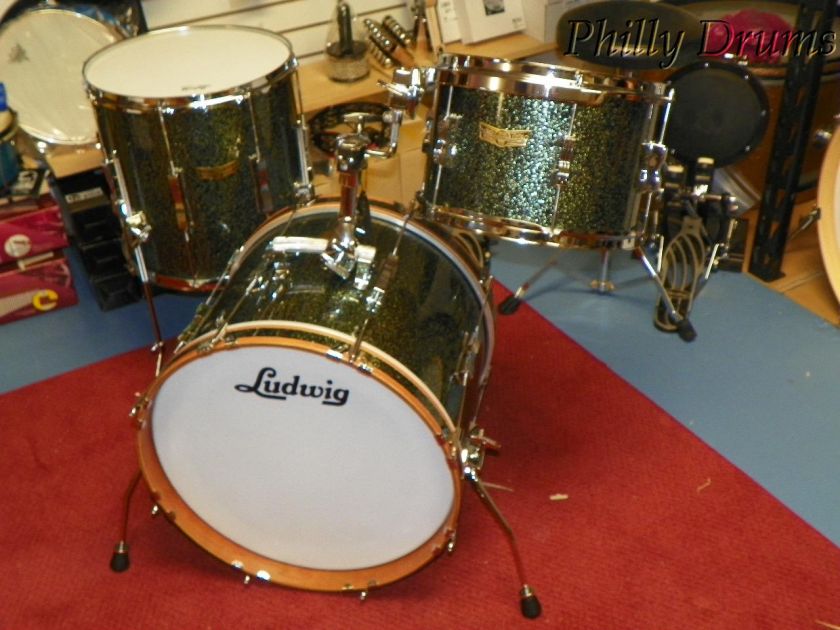 Ludwig Club Date SE Drum Kit LR318JXLV Olive Sparkle 641064837715 