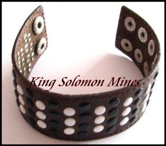 Unisex Leather Wrap Ajustable Wristband Cuff Bracelet