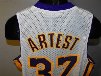 NEW RON ARTEST #37 Los Angeles LAKERS MEDIUM M SWINGMAN SEWN Jersey 