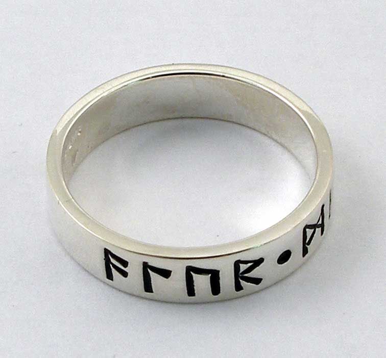 Norse Love Spell RUNE Ring ALL MY LOVE FOREVER, band  