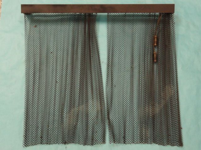 Vintage Fireplace Steel Chain Curtain Screen  