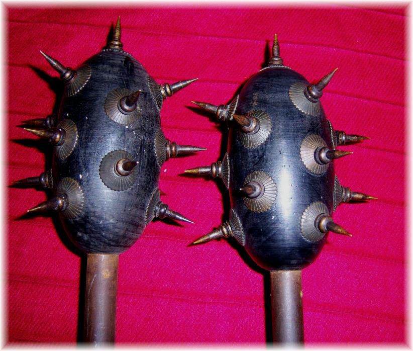 CHINESE SPIKE MACE Metal Staff Sticks Weapons WarClub  