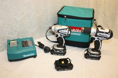 Makita 2 Piece 18v Drill & Impact Gun Combination Set  