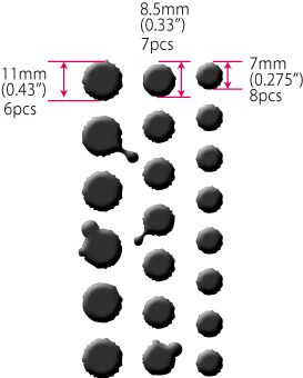 Bloody Dots Fret Markers Inlay Sticker Decal  