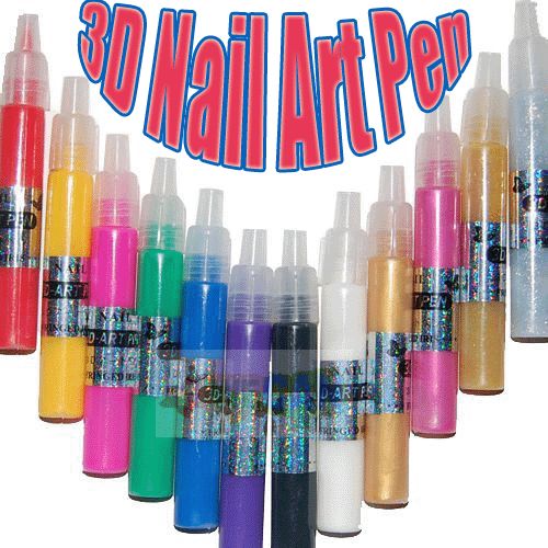 12 color 3D Nail Acrylic Paints Oil Painting Polish Art  