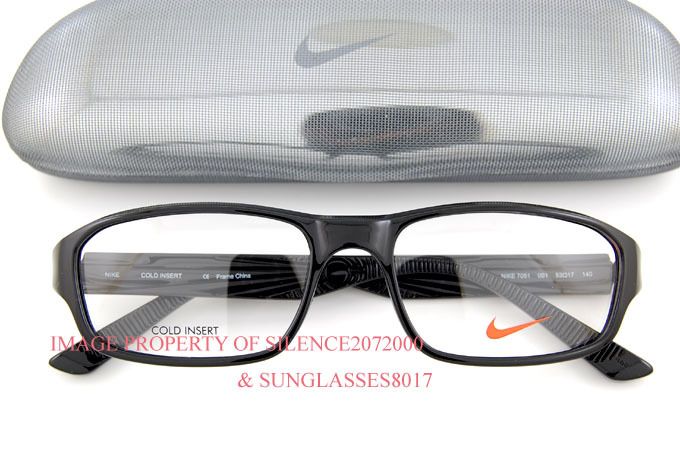 Brand New Nike Eyeglasses Frames 7051 001 BLACK Men  