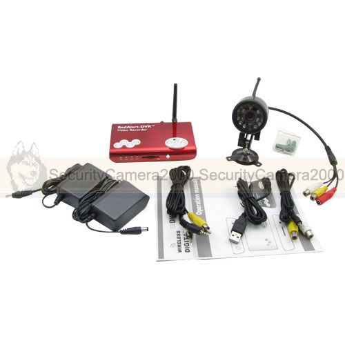 4GHz Wireless Video Recorder Receiver IR Outdoor Camera Kit Motion 