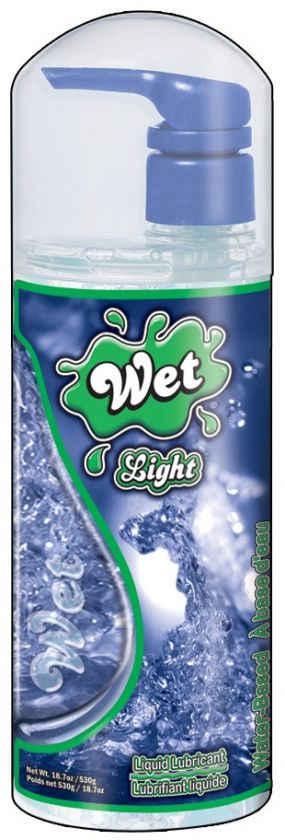 WET LIGHT LIQUID WATER MASSAGE LUBRICANT LUBE 18.7 oz  