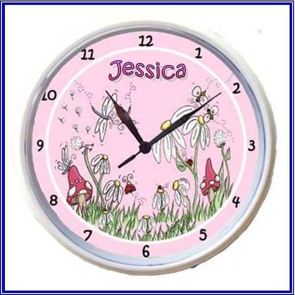 Kids Wall Clock FARM ANIMALS Bright 25cm  