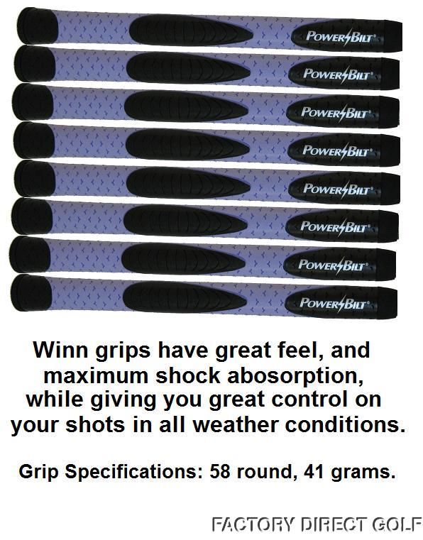 Ladies 8 Purple PowerBilt Womens Winn Golf Club Grips  