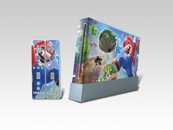 Super Mario Sticker Skin Cover for Nintendo Wii Console  