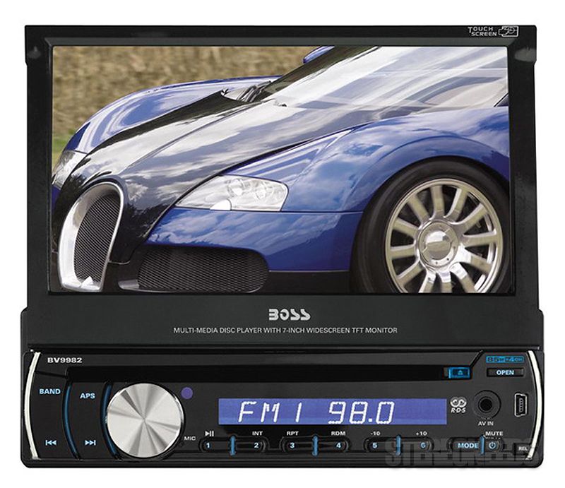 NEW BOSS BV9982U 7 CAR TOUCHSCREEN MONITOR IN DASH DVD/CD USB PLAYER 