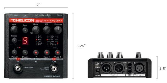 TC Helicon Voicetone Harmony G XT Guitar Effects Pedal  