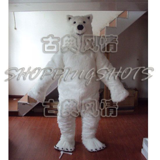 Polar bear adult size MASCOT COSTUME R00521 Fancy Dress suit one size 