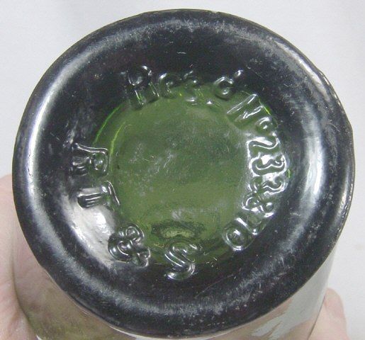 Unusual Shape/Color APPLIED SEAL Whiskey? Nr Mint 1894  